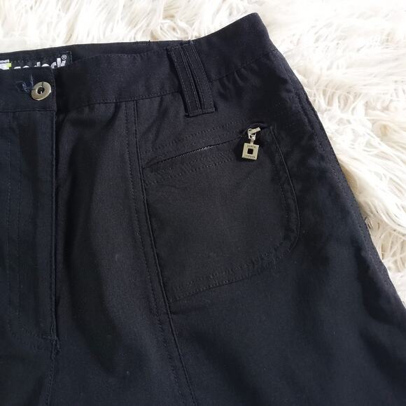 JAMIE SADOCK Golf Shorts Black Stretchy Size 4 NEW Bermuda Walking Pockets Flat - Picture 3 of 9